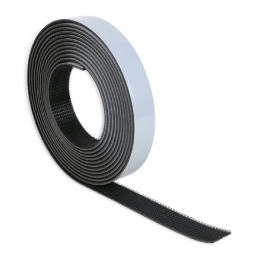 Powertech POWERTECH αυτοκόλλητη ταινία τύπου dual lock χριτς χρατς TIES-078, 25mm, 2.5m, μαύρη