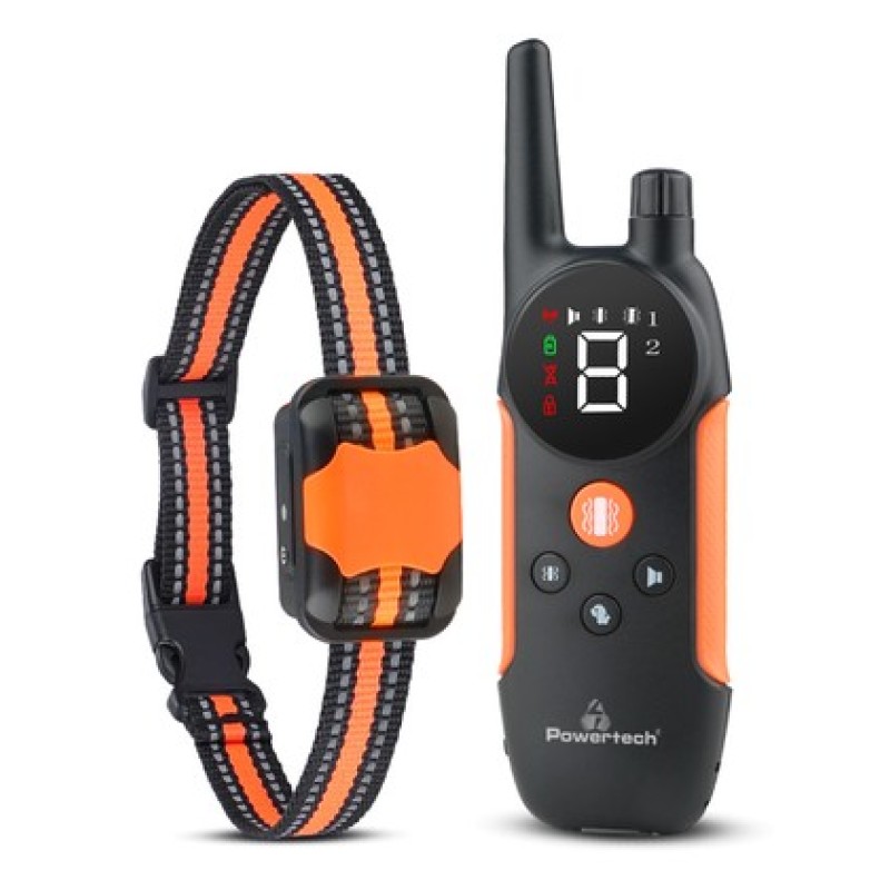 Powertech POWERTECH ηλεκτρικό κολάρο εκπαίδευσης σκύλου PT-1399 με ασύρματο χειριστήριο, εμβέλεια 300m