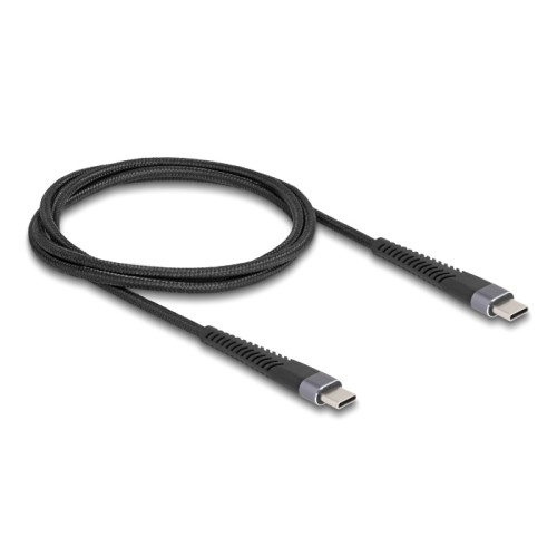 DELOCK DELOCK καλώδιο USB-C 81124, 60W, 480Mbps, 1m, μαύρο