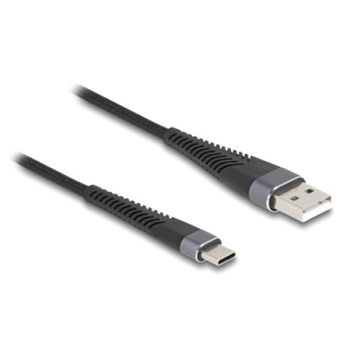 DELOCK DELOCK καλώδιο USB σε USB-C 81122, 60W, 480Mbps, 2m, μαύρο
