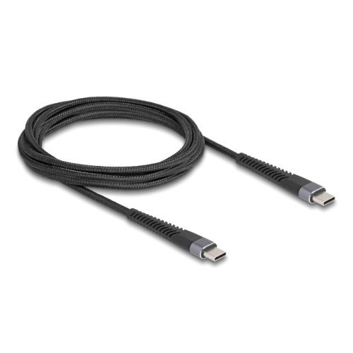 DELOCK DELOCK καλώδιο USB-C 81125, 60W, 480Mbps, 2m, μαύρο