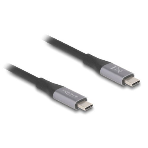 DELOCK DELOCK καλώδιο USB-C 81191, 240W, 40 Gbps, 8K, 1m, E-Marker, μαύρο