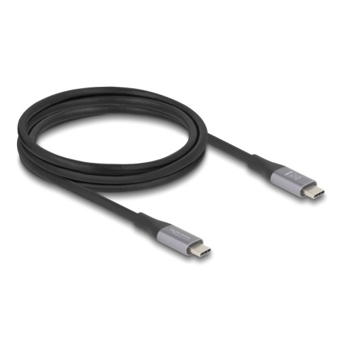 DELOCK DELOCK καλώδιο USB-C 81192, 240W, 40 Gbps, 8K, 2m, E-Marker, μαύρο