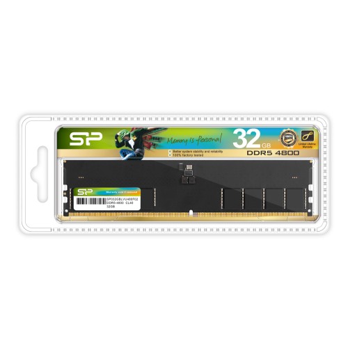 SILICON POWER SILICON POWER μνήμη DDR5 UDIMM SP032GBLVU480F02, 32GB, 4800MHz, CL40