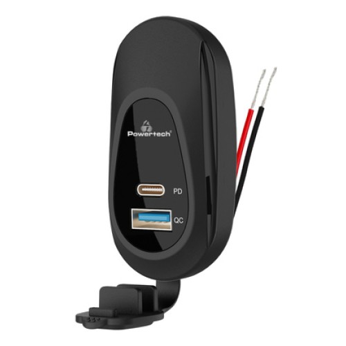 Powertech POWERTECH πρίζα USB για σκάφη & οχήματα PTL-026, USB & USB-C