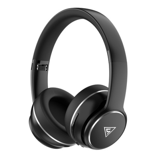 DOQAUS DOQAUS headphones DESIGN 3, ασύρματα & ενσύρματα, Φ40mm, 600mAh, μαύρα