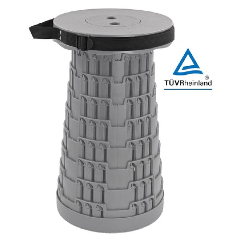 HOME USE HOME USE πτυσσόμενο καρεκλάκι HUH-0231, αντοχή έως 250kg, 25.5x45cm, γκρι