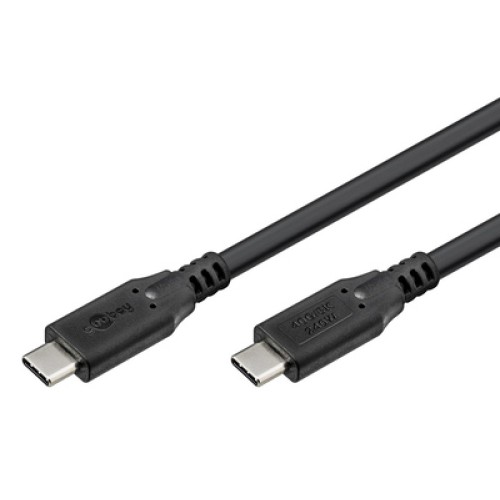 GOOBAY GOOBAY καλώδιο USB-C 74185, USB4, 240W, 40Gbps, 8K/60Hz, 1.8m, μαύρο