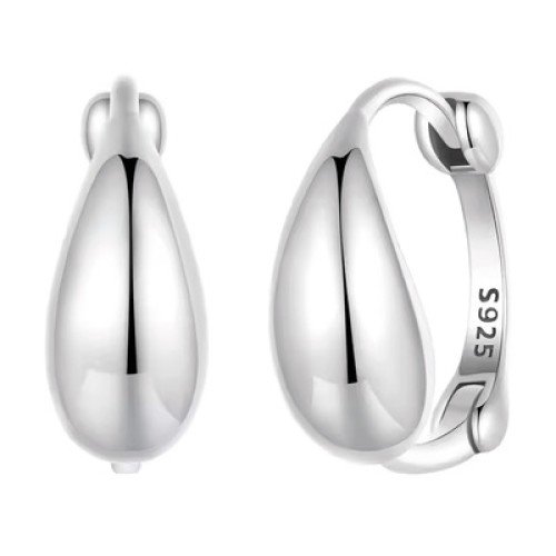 BAMOER BAMOER σκουλαρίκια κρίκοι BSE1079, ασήμι 925, ασημί