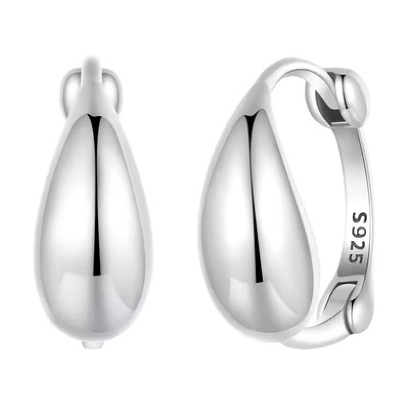 BAMOER BAMOER σκουλαρίκια κρίκοι BSE1079, ασήμι 925, ασημί