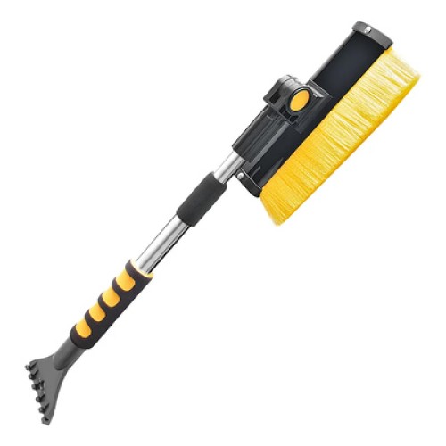 PROPLUS PROPLUS βούρτσα με ξύστρα πάγου 630549, τηλεσκοπική έως 72cm, κίτρινη/μαύρη