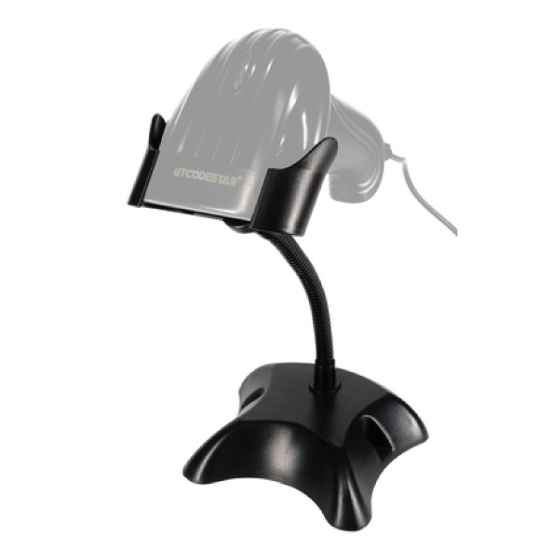 GTCODESTAR GTCODESTAR βάση για barcode scanner GTC-STAND, εύκαμπτος μεταλλικός βραχίονας, μαύρη