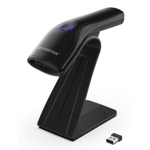 GTCODESTAR GTCODESTAR barcode scanner X-9200L με βάση, 1D & 2D, ενσύρματο & ασύρματο, Bluetooth, 800mAh, μαύρο