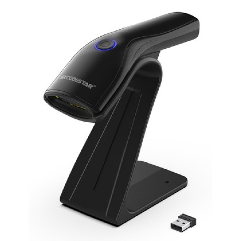GTCODESTAR GTCODESTAR barcode scanner X-9200L με βάση, 1D & 2D, ενσύρματο & ασύρματο, Bluetooth, 800mAh, μαύρο