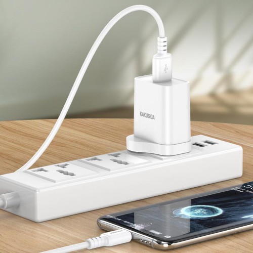 KAKUSIGA KAKUSIGA καλώδιο USB-C σε USB KSC-982, 3A, 480Mbps, 1m, λευκό