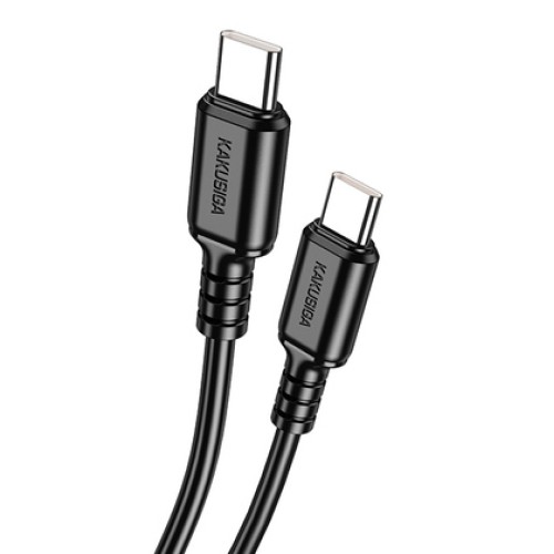 KAKUSIGA KAKUSIGA καλώδιο USB-C σε USB-C KSC-982, 60W, 480Mbps, 1m, μαύρο