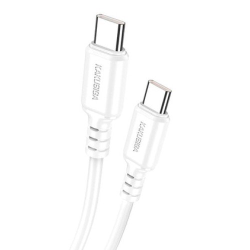 KAKUSIGA KAKUSIGA καλώδιο USB-C σε USB-C KSC-982, 60W, 480Mbps, 1m, λευκό