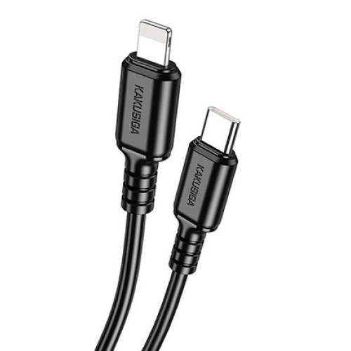 KAKUSIGA KAKUSIGA καλώδιο Lightning σε USB-C KSC-982, 20W, 480Mbps, 1m, μαύρο