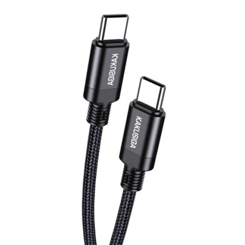 KAKUSIGA KAKUSIGA καλώδιο USB-C σε USB-C KSC-970, 60W, 480Mbps, 1m, μαύρο