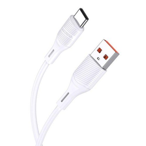 KAKUSIGA KAKUSIGA καλώδιο USB-C σε USB KSC-953, σιλικόνης, 3A, 480Mbps, 1m, λευκό