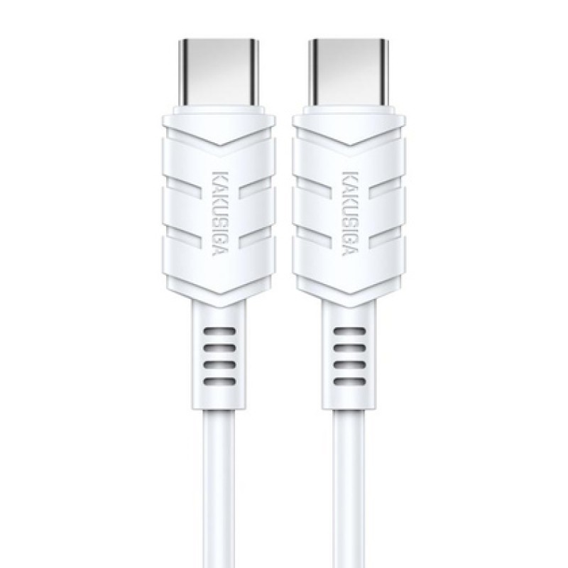KAKUSIGA KAKUSIGA καλώδιο USB-C σε USB-C KSC-710, 60W, 480Mbps, 1.2m, λευκό