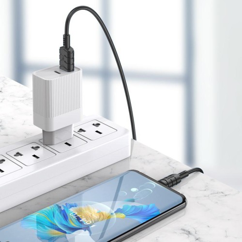KAKUSIGA KAKUSIGA καλώδιο USB-C σε USB KSC-710, 3A, 480Mbps, 1.2m, λευκό