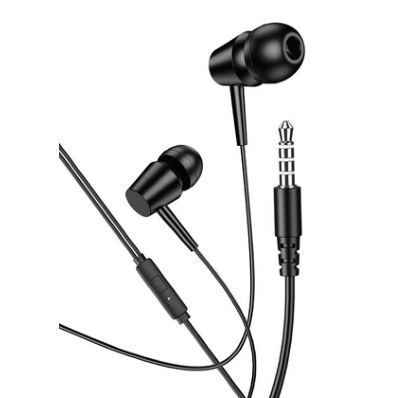 KAKUSIGA KAKUSIGA earphones με μικρόφωνο KSC-1303, 3.5mm σύνδεση, 10mm, 1.1m, μαύρα