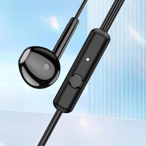 KAKUSIGA KAKUSIGA earphones με μικρόφωνο KSC-1301, 3.5mm σύνδεση, 14mm, 1.1m, μαύρα