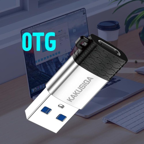 KAKUSIGA KAKUSIGA αντάπτορας USB-C σε USB KSC-1421, 5Gbps, 18W, γκρι