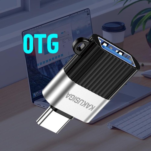 KAKUSIGA KAKUSIGA αντάπτορας USB-C σε USB KSC-1420, 5Gbps, 18W, γκρι