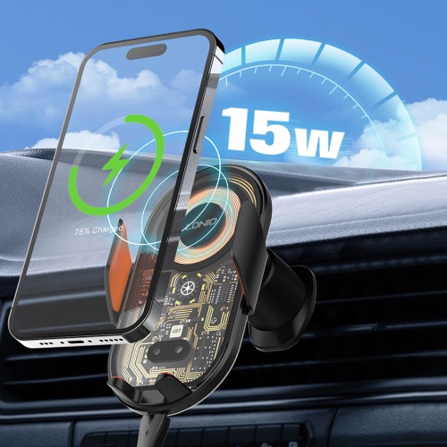 LDNIO LDNIO ασύρματος φορτιστής & βάση smartphone αυτοκινήτου MA30, 15W, μαύρο