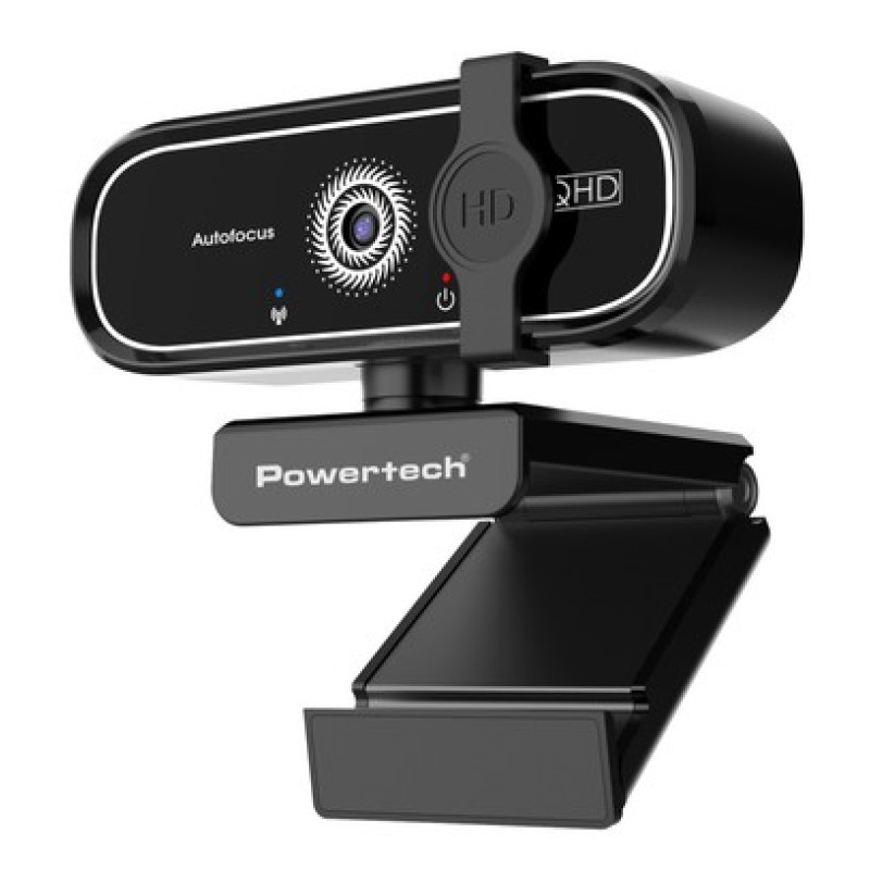 Powertech POWERTECH web camera PT-1427, 5MP, 2K QHD, αυτόματη εστίαση, 1.5m, μαύρη