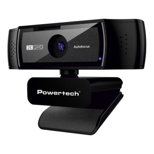 Powertech POWERTECH web camera PT-1428, 5MP, 2K QHD, αυτόματη εστίαση, 1.5m, μαύρη