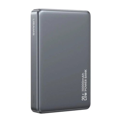 USAMS USAMS power bank CD242, magnetic wireless, USB-C έξοδος, 10000mAh, 20W, γκρι