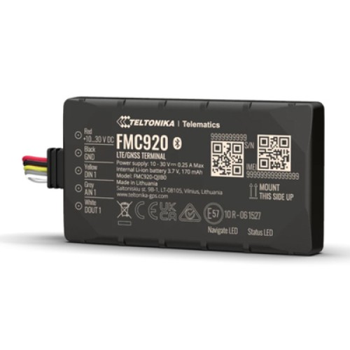 TELTONIKA TELTONIKA GPS tracker αυτοκινήτου FMC920, 4G/GSM/GPRS/GNSS, Bluetooth