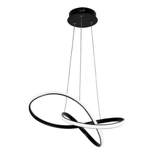 Powertech POWERTECH LED φωτιστικό οροφής HLL-0180, 50W, 4000K, Φ60cm x 120cm, μαύρο