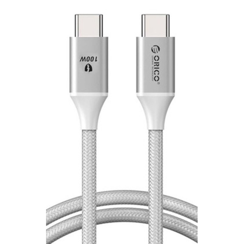 ORICO ORICO καλώδιο USB-C CDX-100CC, 100W, 480Mbps, 1m, λευκό