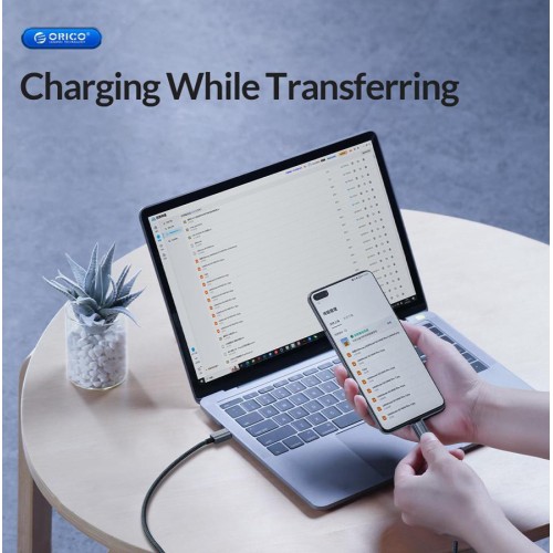 ORICO ORICO καλώδιο USB-C GQA60, 60W, 480Mbps, 1m, μαύρο
