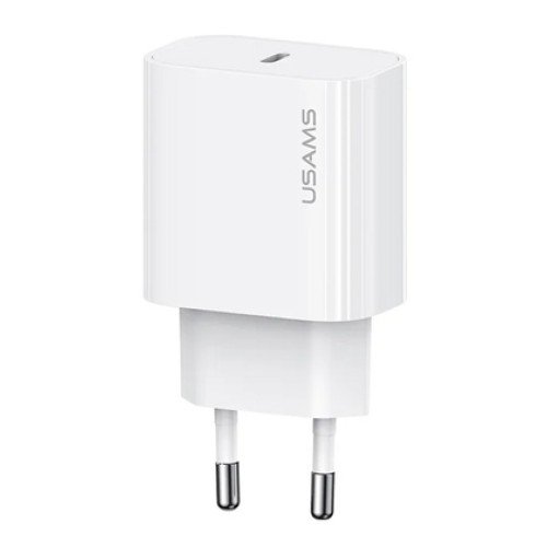 USAMS USAMS φορτιστής τοίχου CC226, USB-C, 20W, λευκός