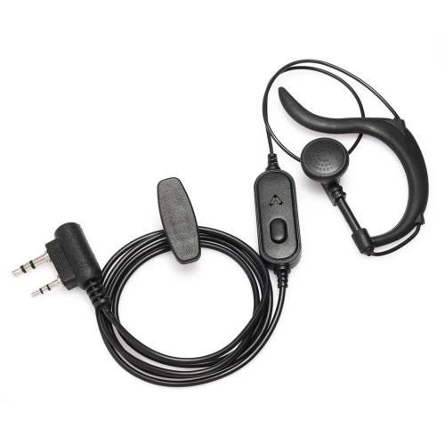BAOFENG BAOFENG ακουστικό για πομποδέκτη BFG-EARPHONE, 2 pin, push to talk, 1.1m, μαύρο