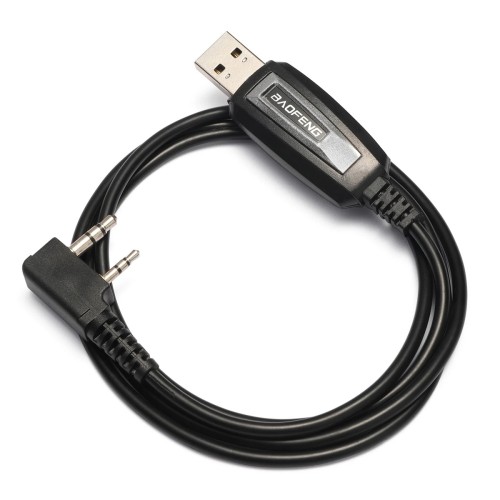 BAOFENG BAOFENG καλώδιο USB σε 2 pin BFG-CBL για προγραμματισμό πομποδεκτών, 1m, μαύρο
