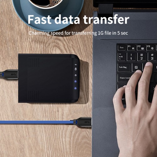 CABLETIME CABLETIME καλώδιο USB 3.0 CT-C160-U3-AMAM, 5Gbps, 2m, μπλε