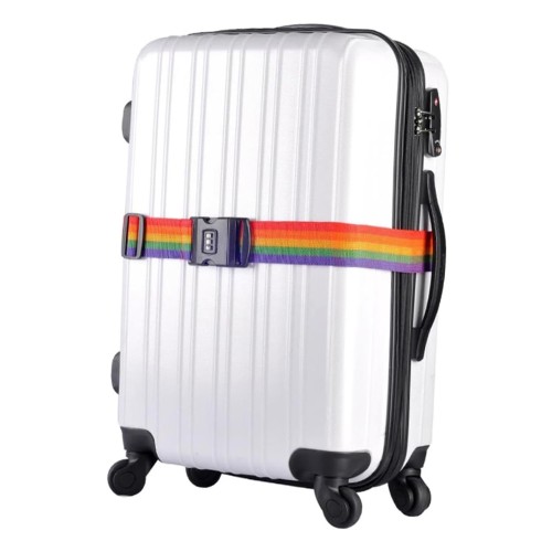 HOME USE HOME USE ιμάντας βαλίτσας HUH-0241 με λουκέτο συνδυασμού, ρυθμιζόμενος, 2m, πολύχρωμος