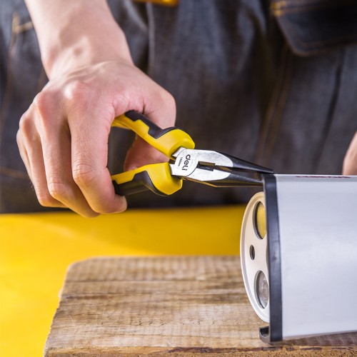 DELI DELI μυτοτσίμπιδο ίσιο DL2106 με αντιολισθητικές λαβές, 160mm