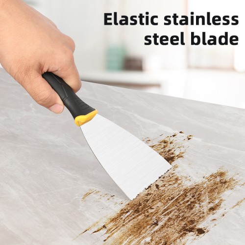 DELI DELI σπάτουλα DL-HD4 με αντιολισθητική λαβή, ανοξείδωτο ατσάλι, 100mm