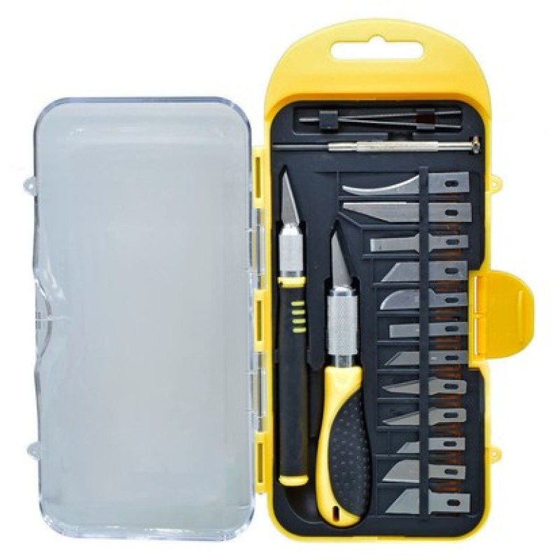 DELI DELI σετ κοπίδια ακριβείας DL-DP1 με θήκη, 16τμχ