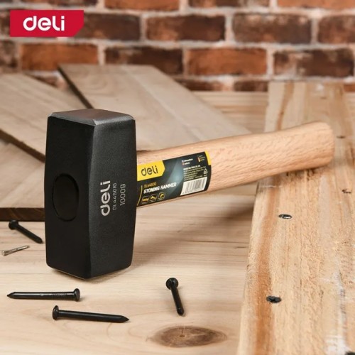 DELI DELI βαριοπούλα DL448010 με ξύλινη λαβή, 1000gr, 270mm