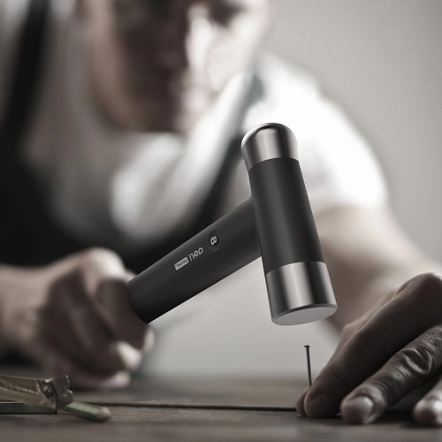 DELI DELI σφυρί μπάλας HT7008 με αντιολισθητική λαβή, 250gr, 245mm, γκρι/μαύρο