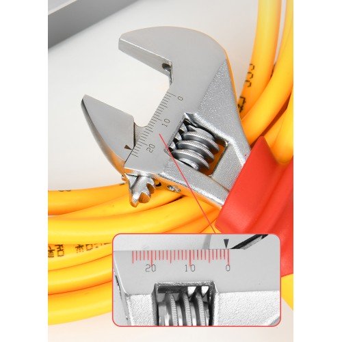 DELI DELI γαλλικό κλειδί ηλεκτρολόγου DQ90408, αντιολισθητική λαβή, ρυθμιζόμενο 0-25mm, VDE 1000V, 200mm