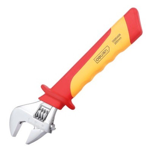 DELI DELI γαλλικό κλειδί ηλεκτρολόγου DQ90408, αντιολισθητική λαβή, ρυθμιζόμενο 0-25mm, VDE 1000V, 200mm